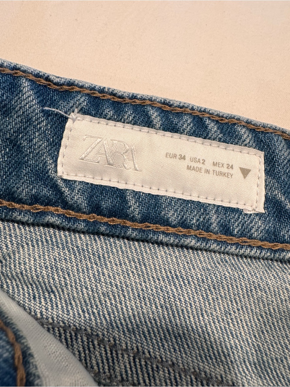 Zara Light Blue Wide Leg Jeans - Picture 7 of 8
